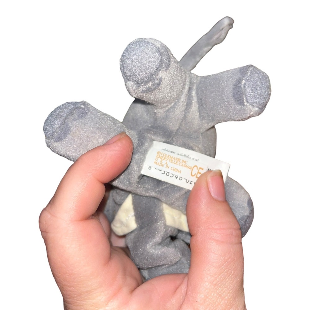 Folkmanis African Wildlife Finger Puppet Playset Retired Giraffe Zebra Elephant - Picture 5 of 6